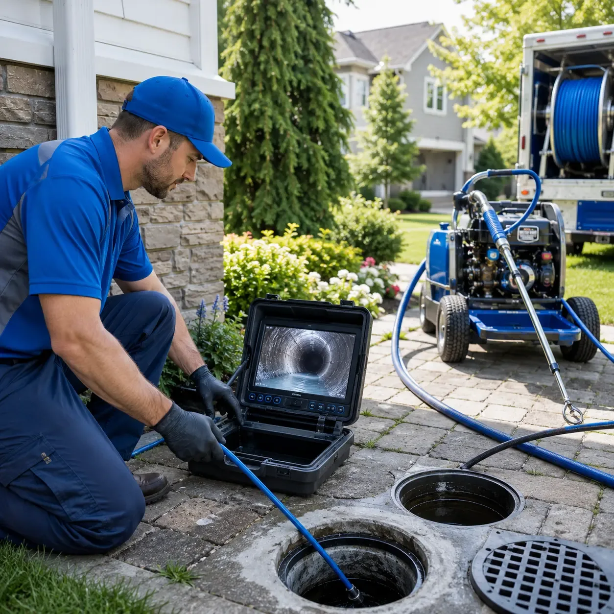 Outdoor drain cleaning professionals serving Pen Argyl, PA