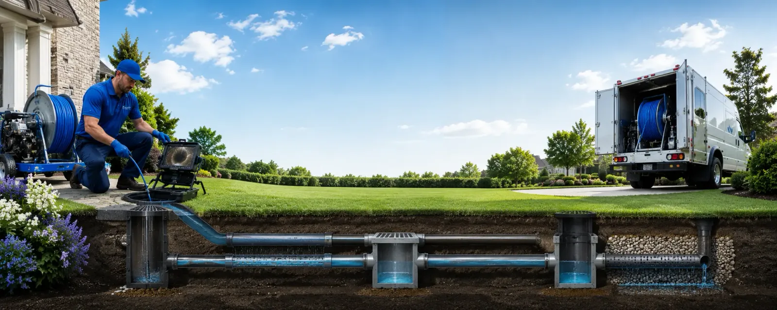 Outdoor drain cleaning information for Pen Argyl, PA